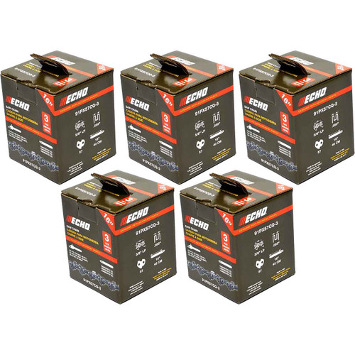 3 CHAINSAW CHAIN BY ECHO  91PX AdvanceCut,  PITCH 3/8" LP, 16" BAR, 0.050" GAUGE, 57 DL  PK5
