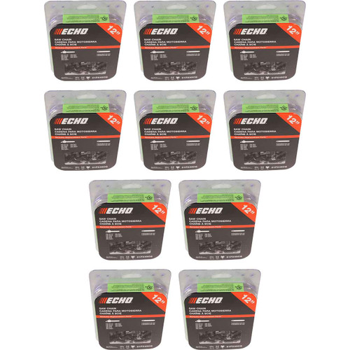 CHAINSAW CHAIN BY ECHO  91PX AdvanceCut,  PITCH 3/8" LP, 12" BAR, 0.050" GAUGE, 45 DL  PK10