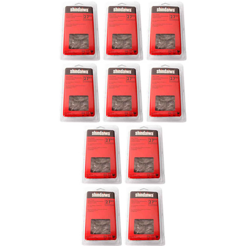 CHAINSAW CHAIN BY SHINDAIWA  72LPX PowerCut,  PITCH 3/8", 27" BAR, 0.050" GAUGE, 93 DL  10 PACK