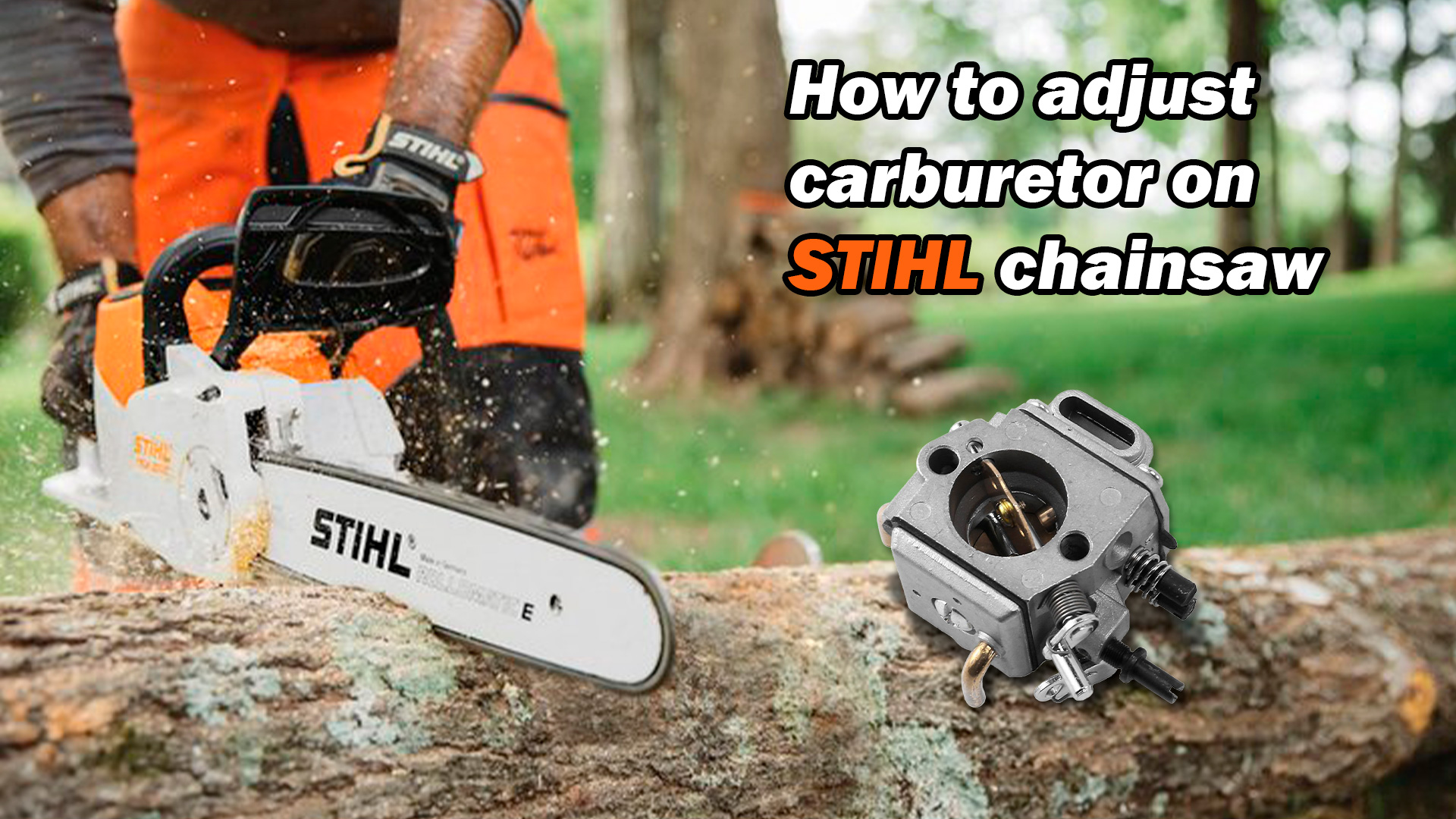 How to Adjust Carburetor on Stihl Chainsaw CHAINSAW PARTS