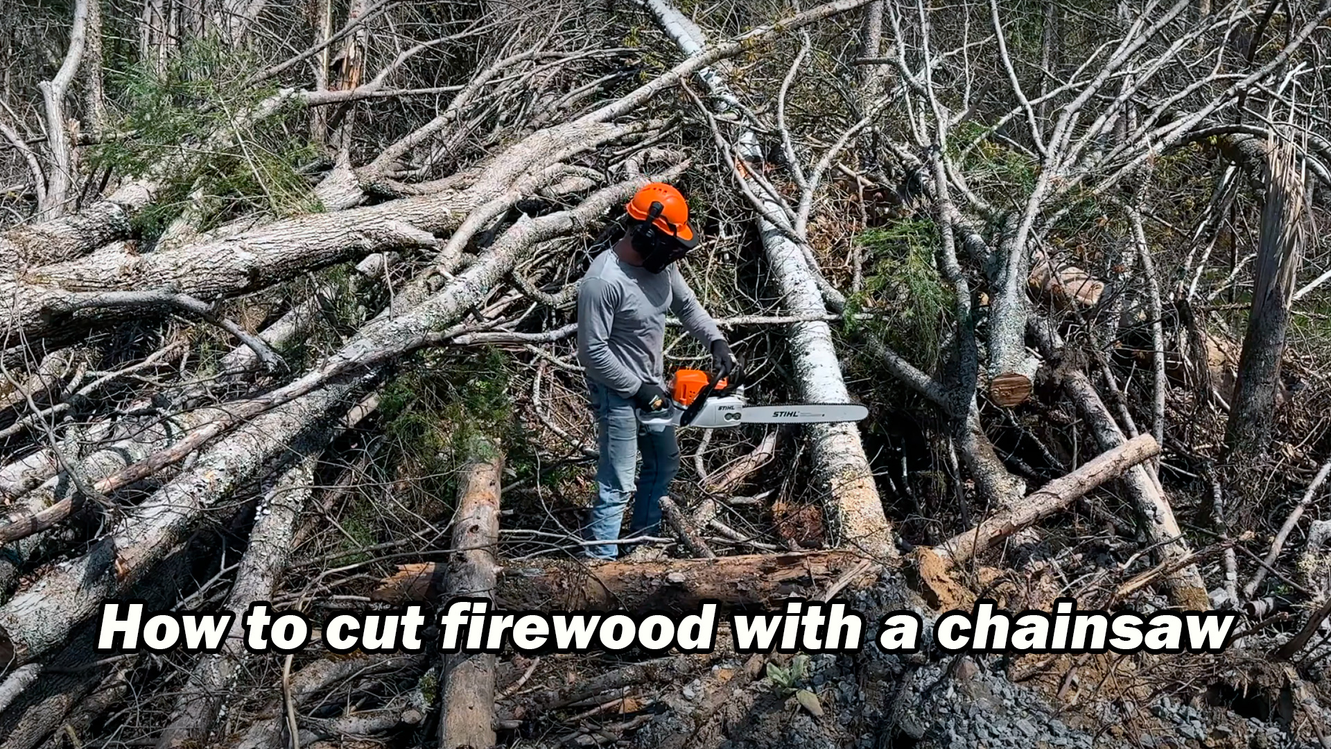 How To Cut Firewood With A Chainsaw - CHAINSAW PARTS