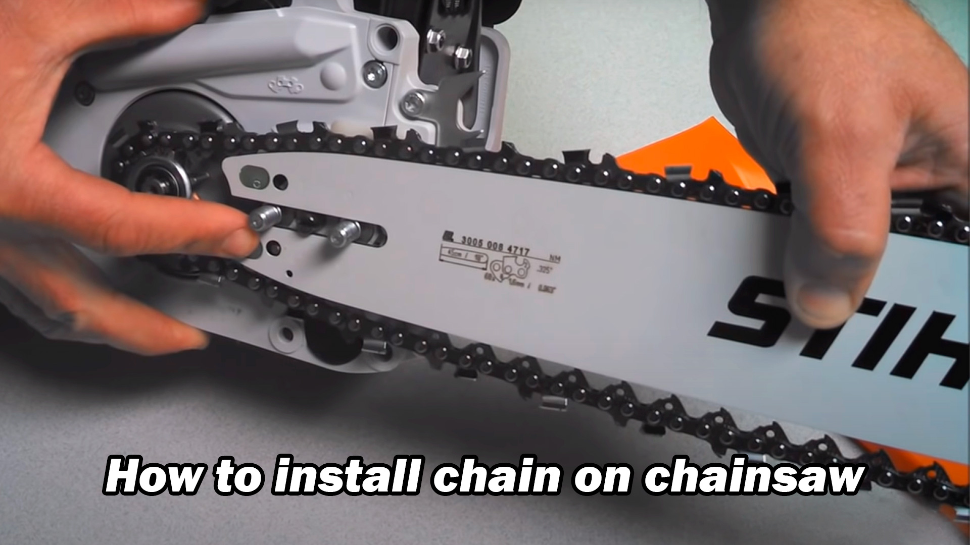 How To Install A Chain On A Chainsaw CHAINSAW PARTS