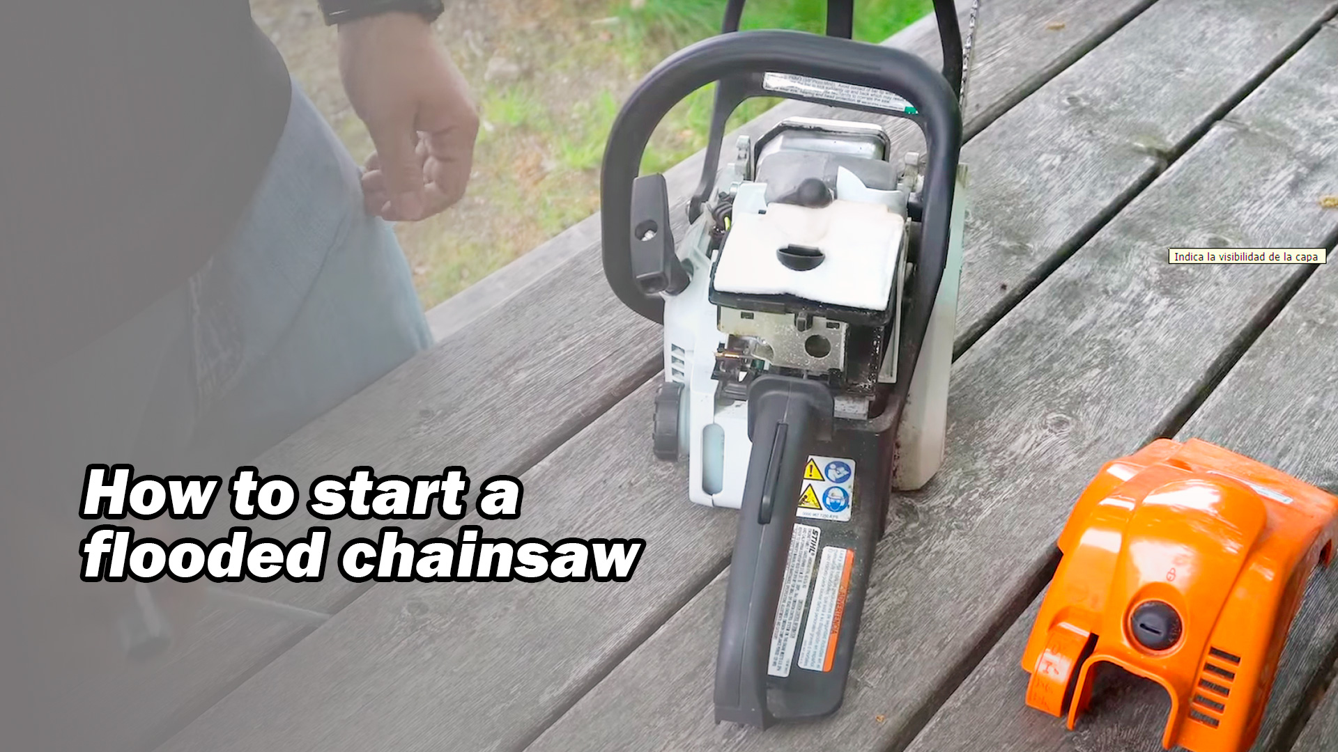 How To Start A Flooded Chainsaw - CHAINSAW PARTS