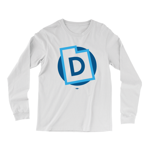 Utah Democrats (Unisex White Long-Sleeve Tee) Utah Democrats (Unisex White Long-Sleeve Tee)
