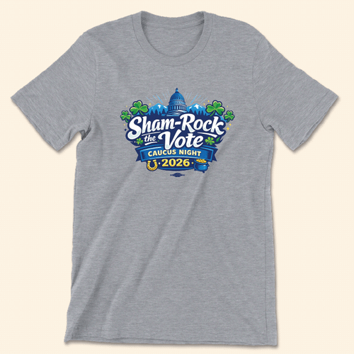 Sham-Rock the Vote (Unisex Heather Gray Tee)