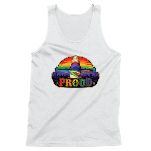 Proud (Unisex White Tank)