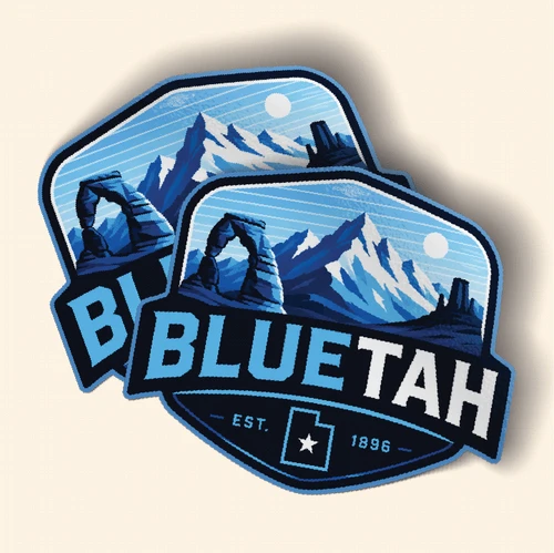 Bluetah (5" x 4.3" Vinyl Sticker -- Pack of Two!)