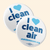 I Heart Clean Air (2.25" Mylar Button -- Pack Of Two!)