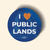 I Heart Public Lands (3.5" x 3.5" Vinyl Sticker -- Pack of Two!)