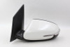 Left Driver Side Pearl White Door Mirror Power Fits 2014-17 KIA FORTE OEM #24053 87610-A7460 high resolution2