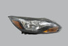 Left Driver Headlight Halogen Black Trim St Fits 2012-2014 FORD FOCUS OEM #43841 BM5Z13008M, BM5113W029F