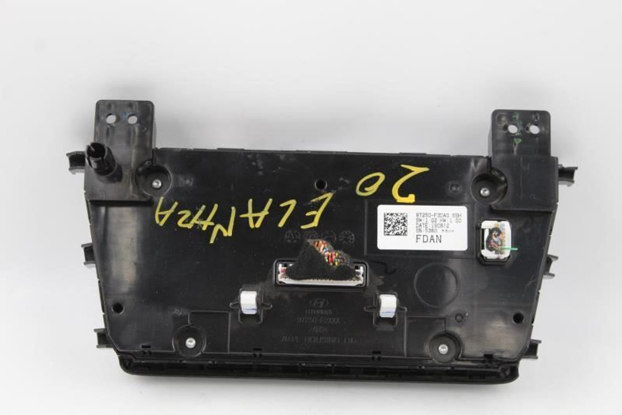 Temperature Control Sedan Canada Market ID 97250F3DA0 Fits 19-20 ELANTRA 10758 97250-F3DA0 high resolution2