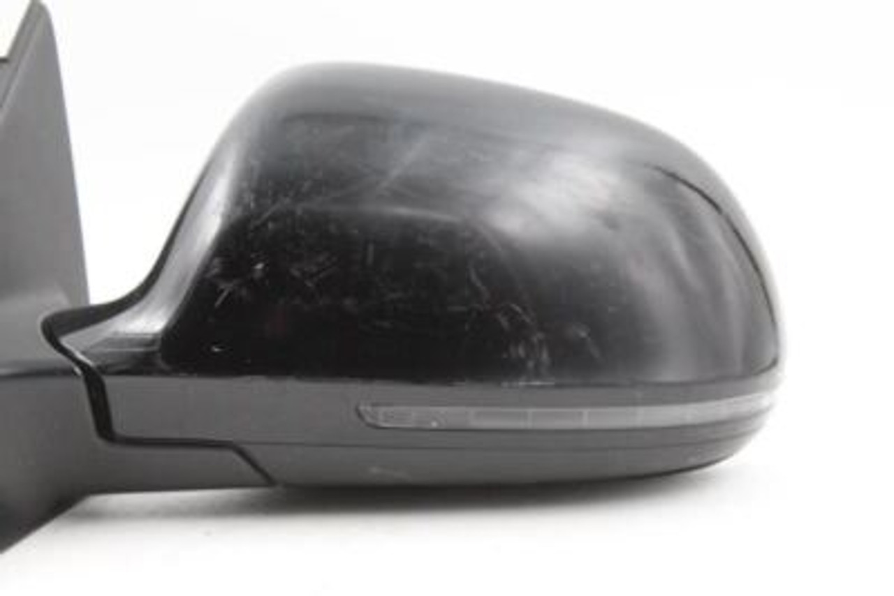 Left Driver Side Black Door Mirror Painted Power Sedan 2009 AUDI A4 OEM #6653