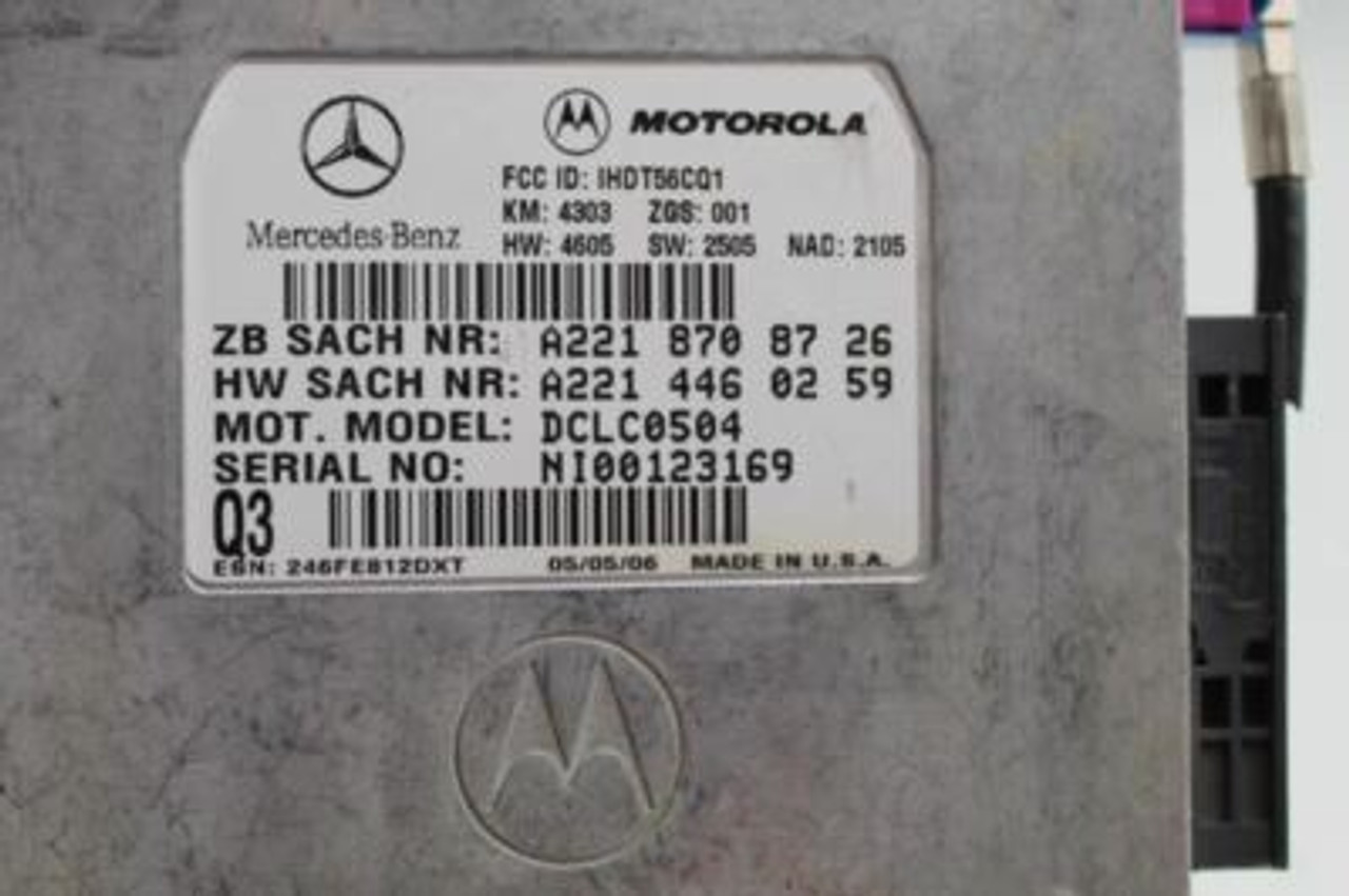 Chassis ECM 209 Type Communication CLK63 Fits 07-09 MERCEDES CLK 1946 A2218708726
