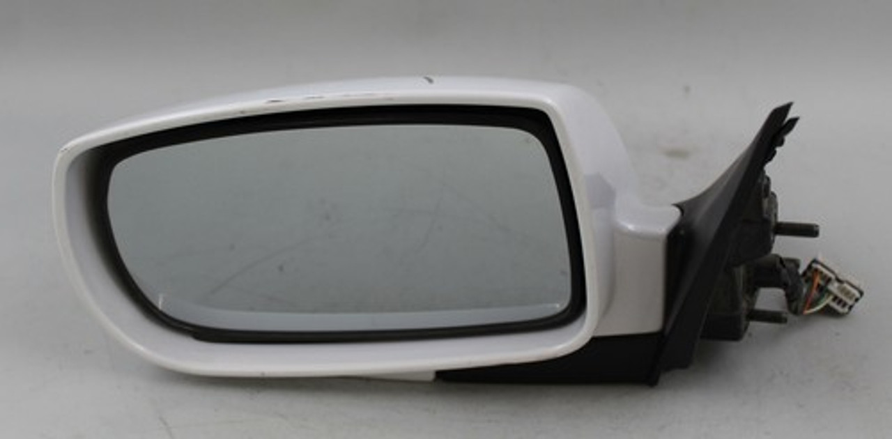 2009-2016 HYUNDAI GENESIS COUPE LEFT WHITE DRIVER SIDE POWER DOOR MIRROR OEM