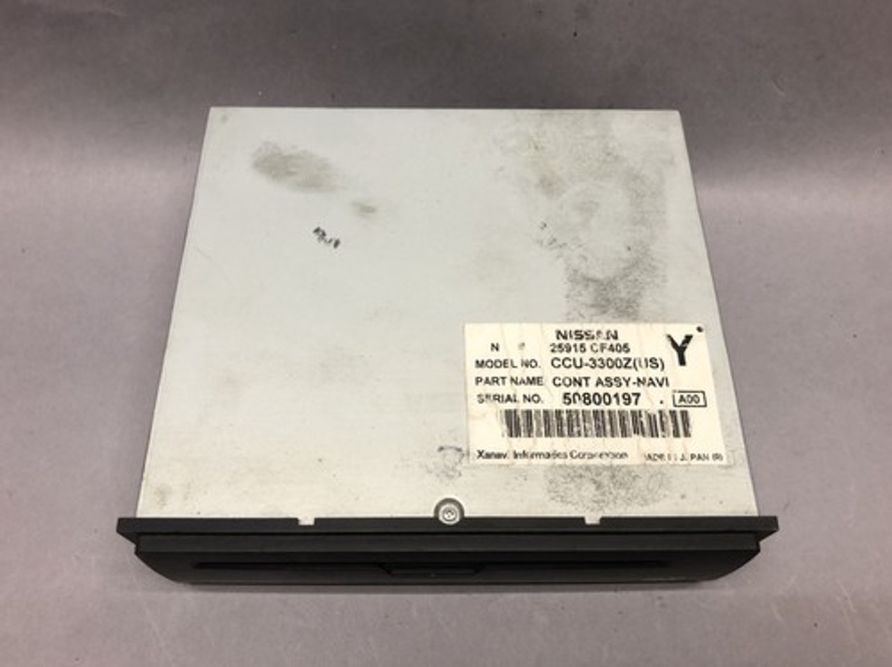 2006 INFINITI G35 DVD NAVIGATION PLAYER CCU3300Z OEM