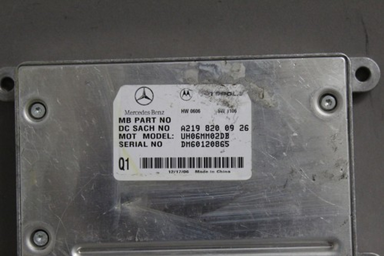 06 07 08 09 MERCEDES GL450 COMMUNICATION CONTROL MODULE A2198200926 OEM 06 07 08 09 MERCEDES GL450 COMMUNICATION CONTROL MODULE A2198200926 OEM