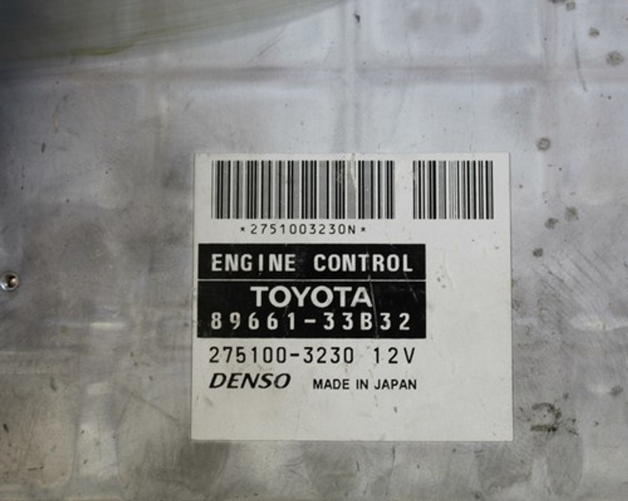 04 05 LEXUS ES330 ECU ECM ENGINE CONTROL MODULE COMPUTER 89661-33B32 OEM 04 05 LEXUS ES330 ECU ECM ENGINE CONTROL MODULE COMPUTER 89661-33B32 OEM