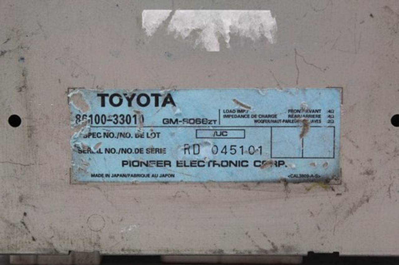 97 98 99 00 01 LEXUS ES300 AUDIO RADIO AMPLIFIER 86100-33010 OEM - A-8114 97 98 99 00 01 LEXUS ES300 AUDIO RADIO AMPLIFIER 86100-33010 OEM - A-8114