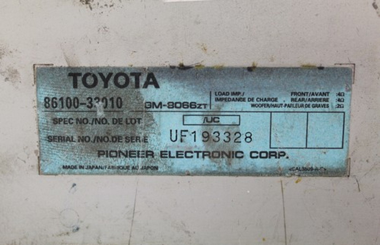 97 98 99 00 01 LEXUS ES300 AUDIO RADIO AMPLIFIER 86100-33010 OEM - A-8133