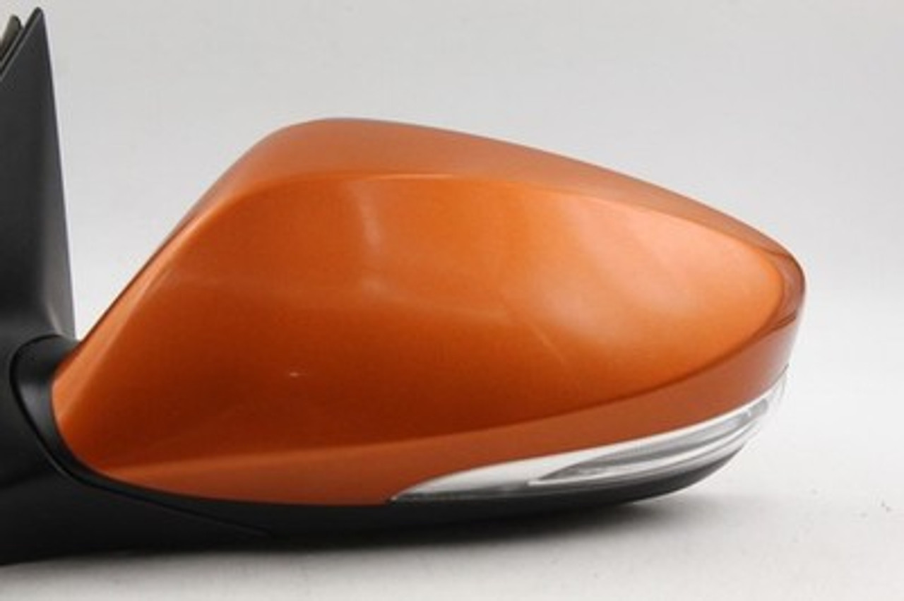 Left Driver Side Orange Door Mirror Power Fits 14-17 HYUNDAI VELOSTER OEM #39116