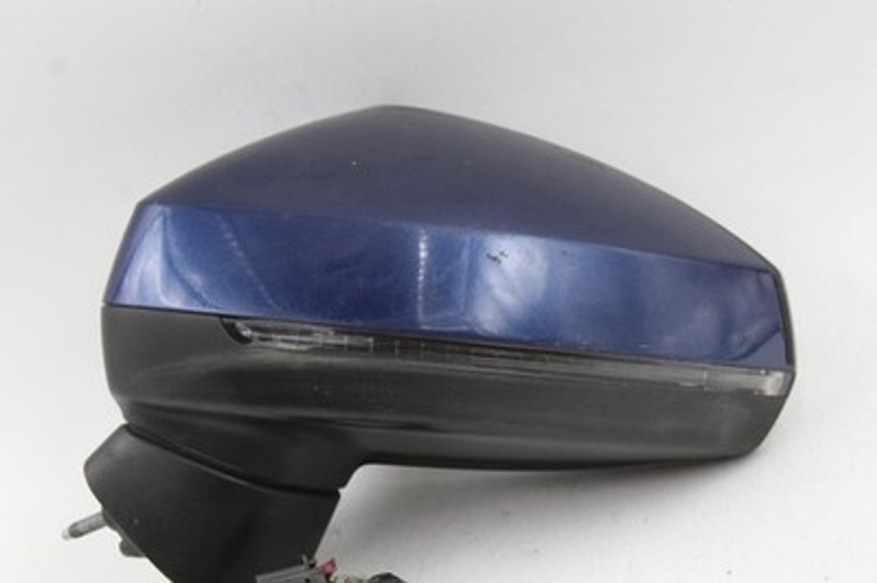 Left Driver Side Blue Door Mirror Power Sedan Fits 2015-2019 AUDI A3 OEM #39538 8V0857535C