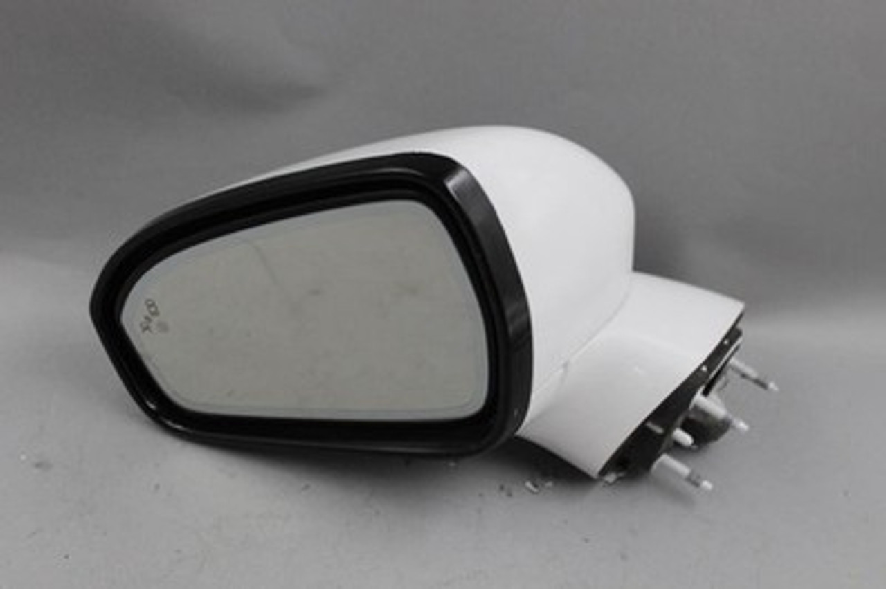 Left Driver Side White Door Mirror Power Fits 2015-2017 FORD FUSION OEM #40247 FS7Z17683DA