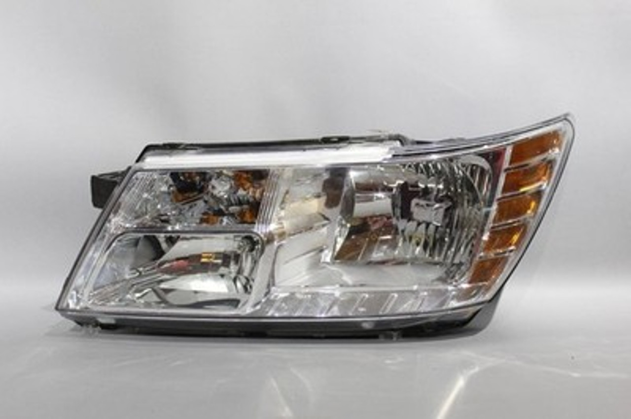 Left Driver Headlight Quad Halogen Chrome Bezel 2009-20 DODGE JOURNEY OEM #40331 05116289AC