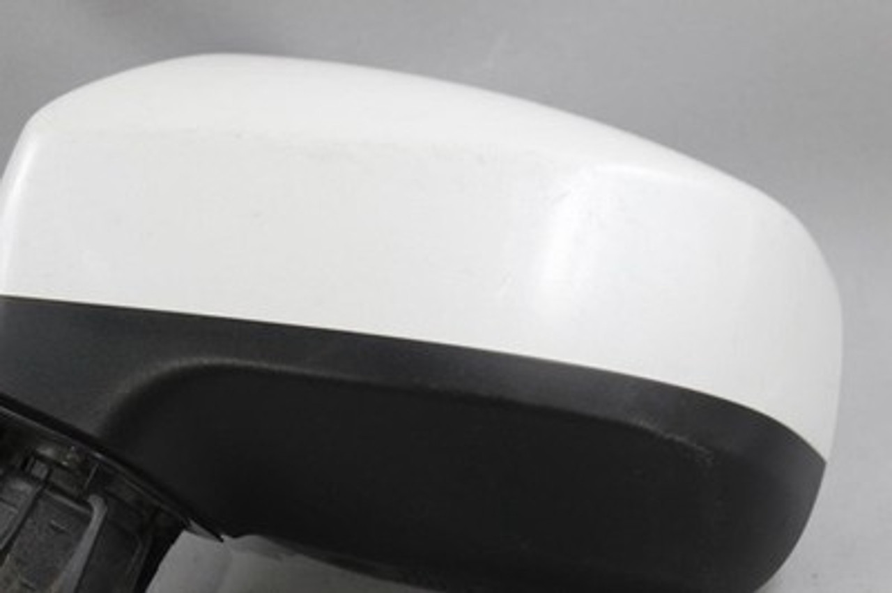 Left Driver Side White Door Mirror Power 2018-22 SUBARU XV CROSSTREK OEM #40651 91036FL841, 91039FL110