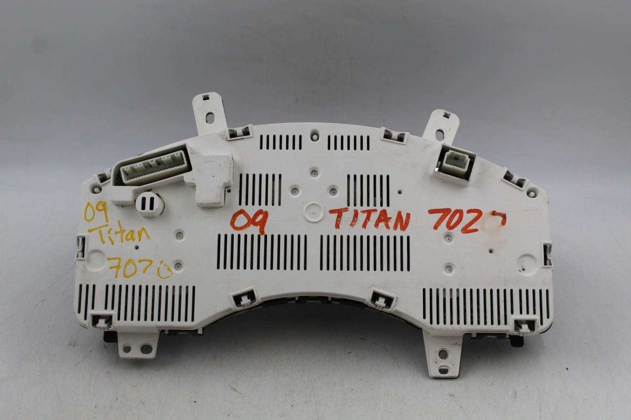 Speedometer Cluster MPH SE Column Shift 139.8" Wb Fits 09 TITAN 42016 24810ZR60B