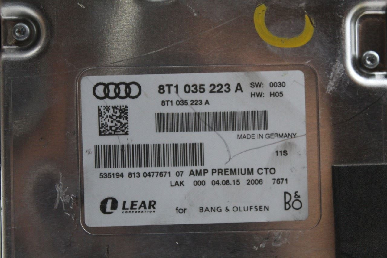 Audio Equipment Radio VIN Fp 7th And 8th Digit Fits 13-17 AUDI Q5 42270 8T1035223A