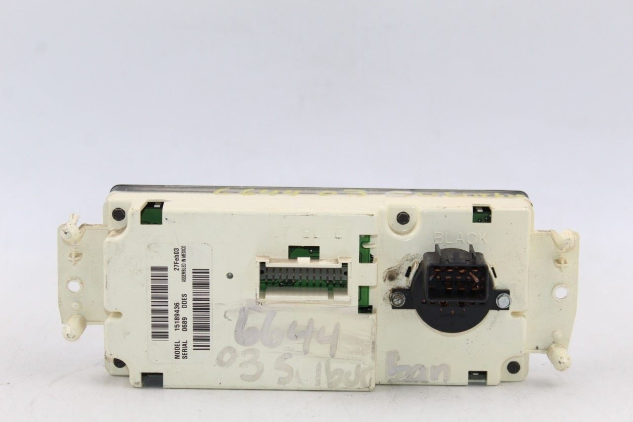 Temperature Control Manual Auxiliary Control Fits 03-04 AVALANCHE 1500 42378 15189436