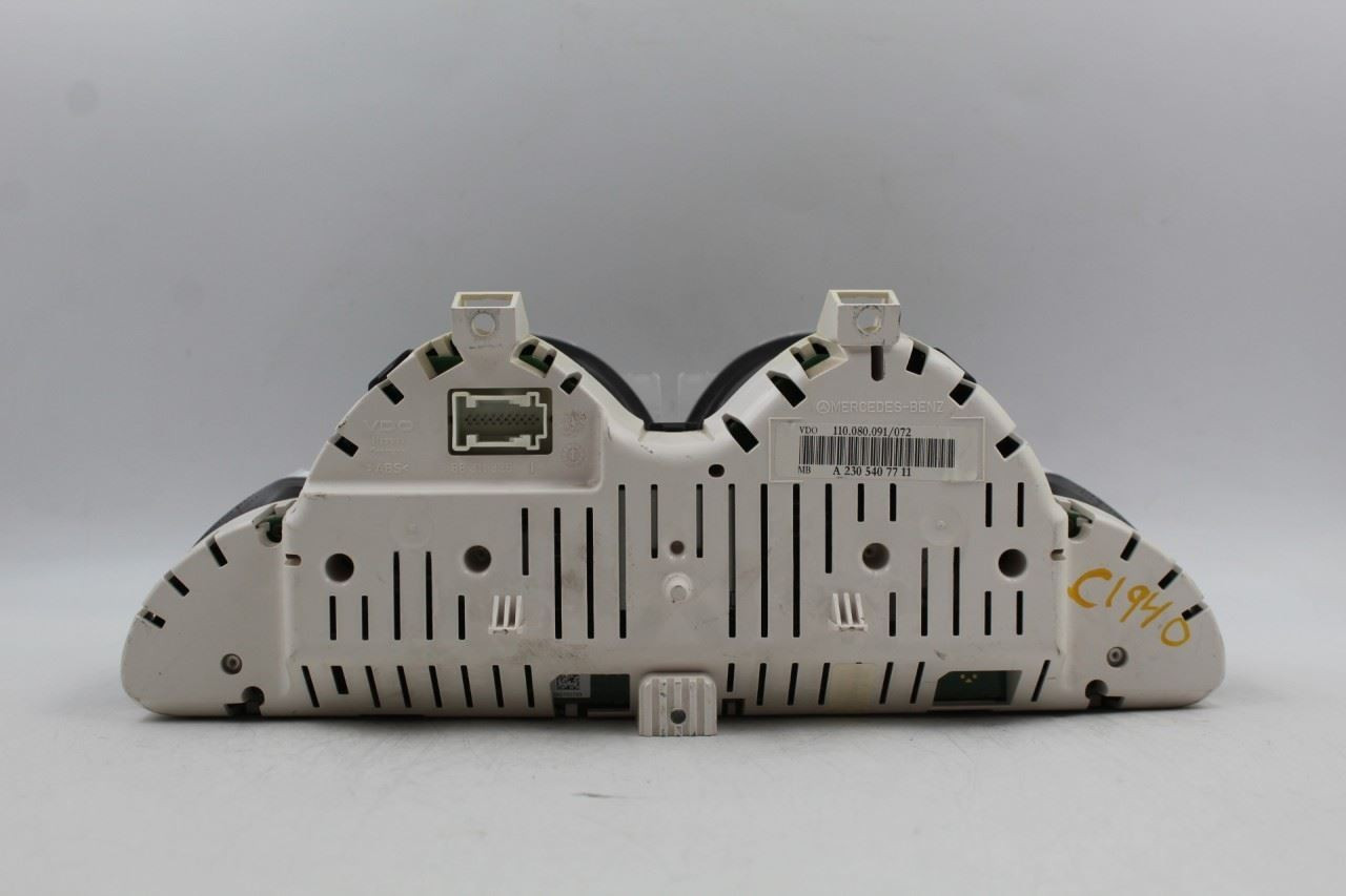 Speedometer Cluster 68K MPH 230 Type Fits 2005-2006 MERCEDES SL500 OEM #43293 A2305407711