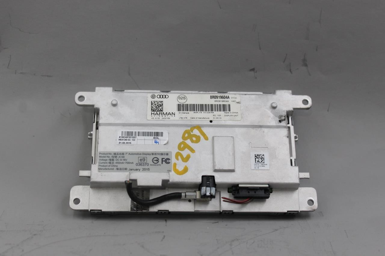 Info-GPS-TV Screen Display Audio System Opt 8DS Fits 2013-2015 AUDI Q7 OEM 43468 8R0919604A