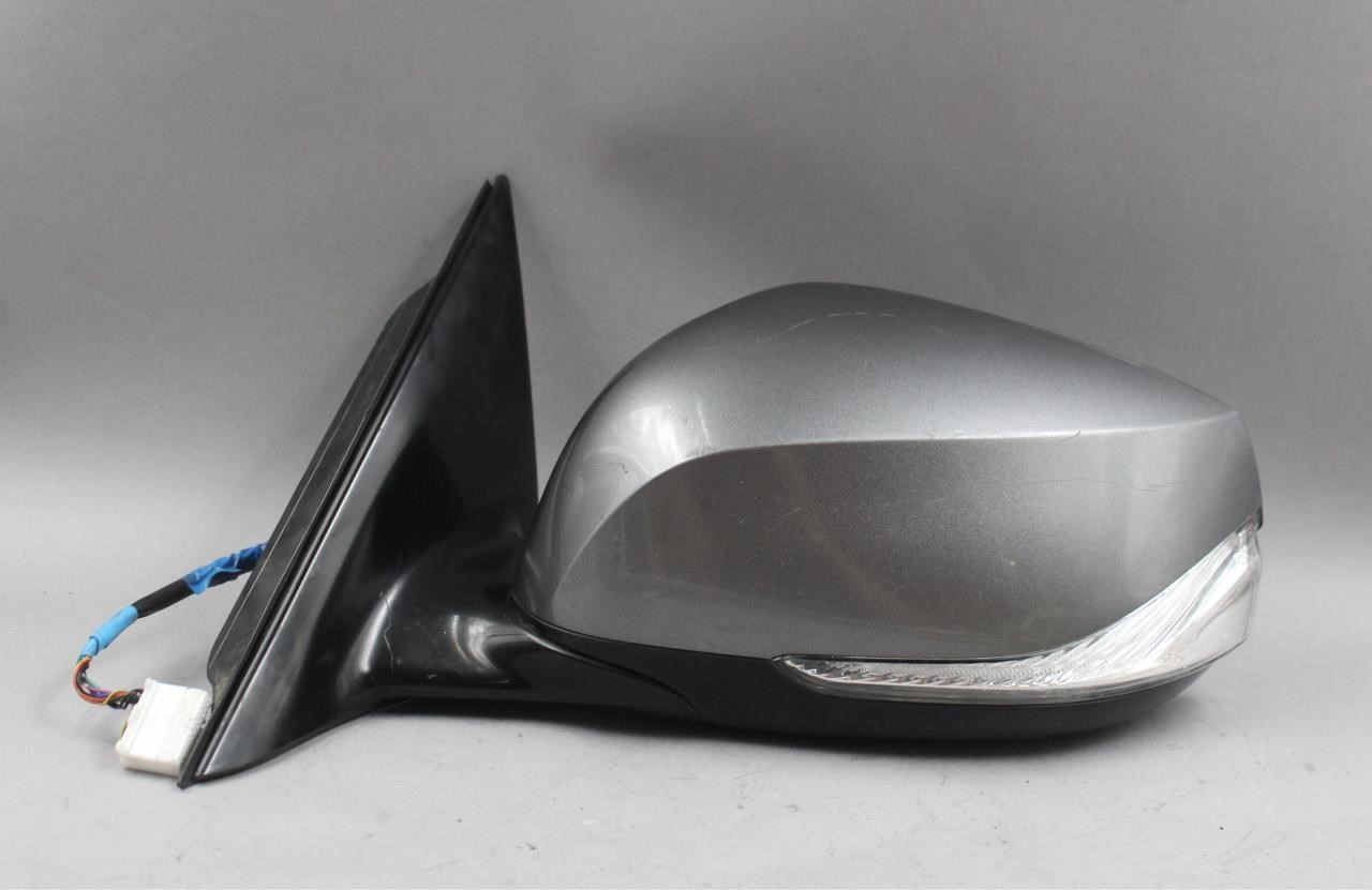 Left Driver Side Gun Metallic Door Mirror Power 2018-19 INFINITI Q50 OEM #44065 963744GA0H, 963026HH2A