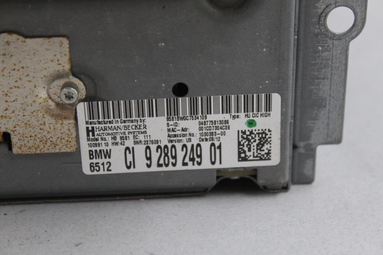 Audio Equipment Radio Am-fm-cd-receiver Fits 2010-2012 BMW 750i OEM #45167 65129224376, 65129293397, 65129257010, 65129239158