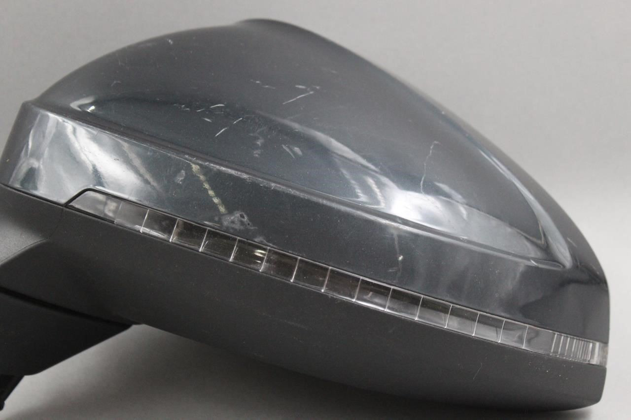 Left Driver Side Gray Metallic Door Mirror Power Fits 2017-19 AUDI A4 OEM #45459 8W0857527AGRU, 8W0857535C, 8W1949145