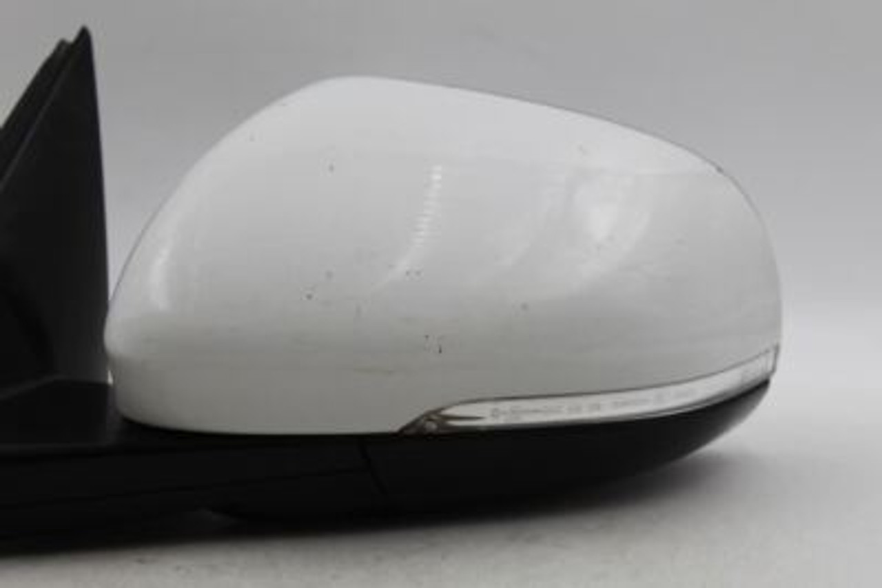 Left Driver Side Polaris White Door Mirror Fits 2017-2019 JAGUAR XE OEM #33516 T2H3020