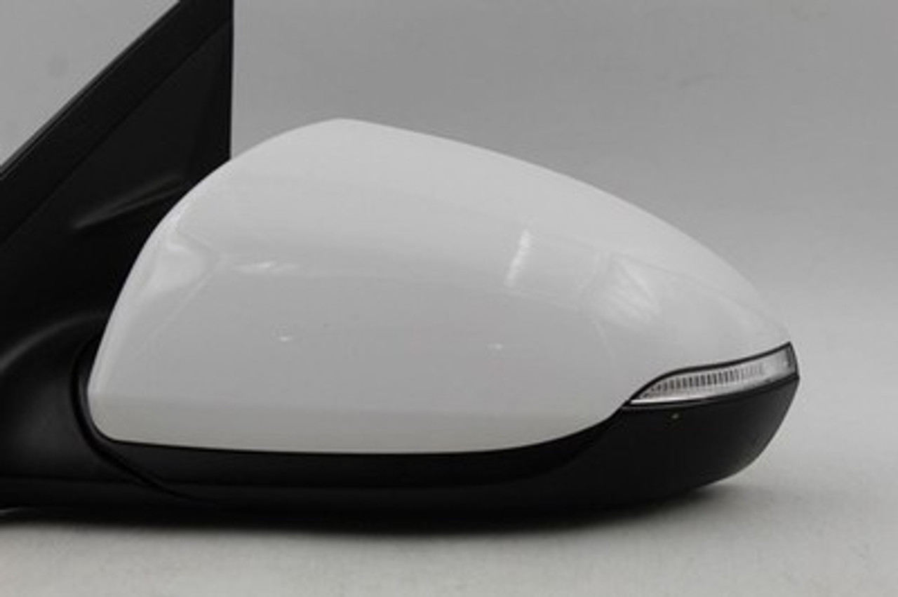 Left Driver Side White Door Mirror Power Fits 2017-2019 HYUNDAI IONIQ OEM #38173 87610G2410