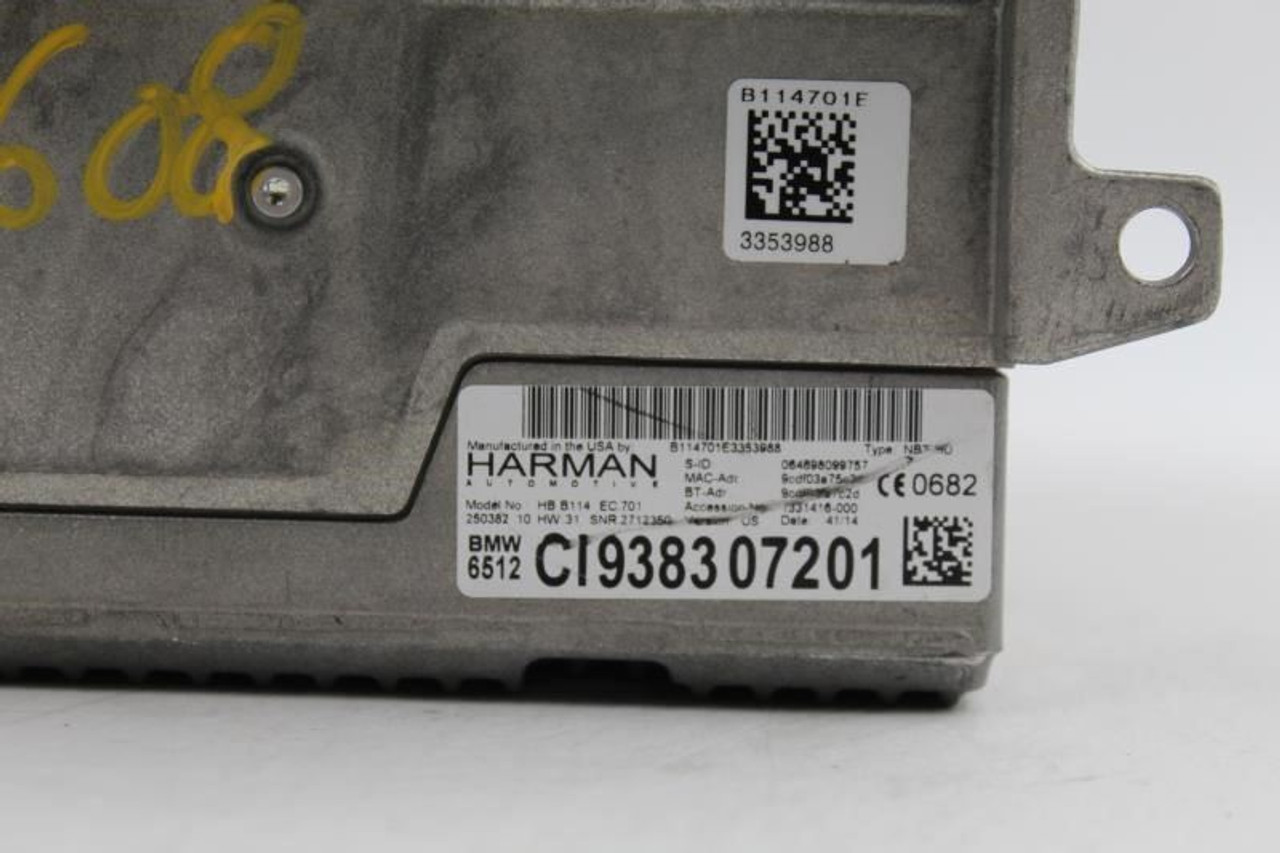Audio Equipment Radio 2 Din Size Fits 2014-2017 BMW 535i GT OEM #32991 65129383072, 9383072 high resolution2