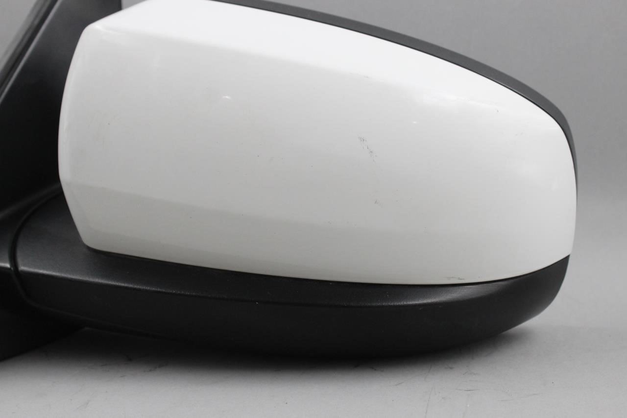 Left Driver Side View White Door Mirror Power Fits 2007-2013 BMW X5 OEM #45874 51167174987, 51167180725, 51167179641