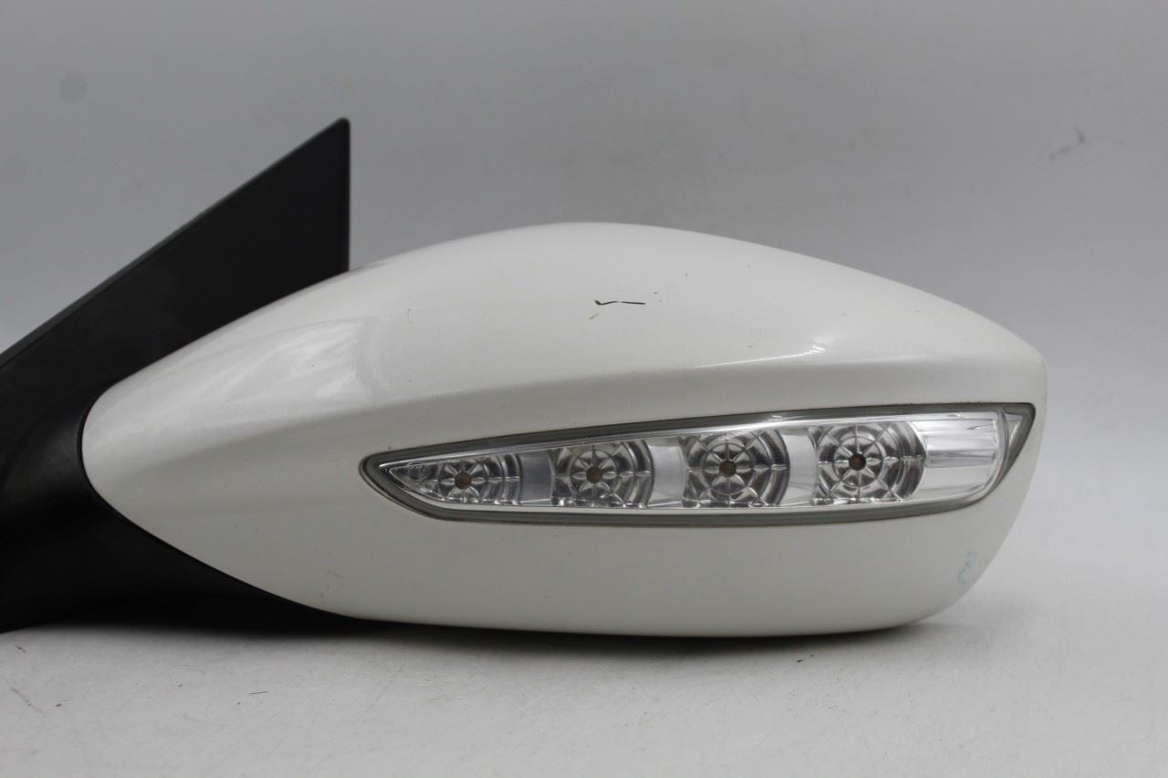 Left Driver Side White Door Mirror Power Fits 2011-14 HYUNDAI SONATA OEM #46268 876103Q110, 876103Q110, 876103Q110