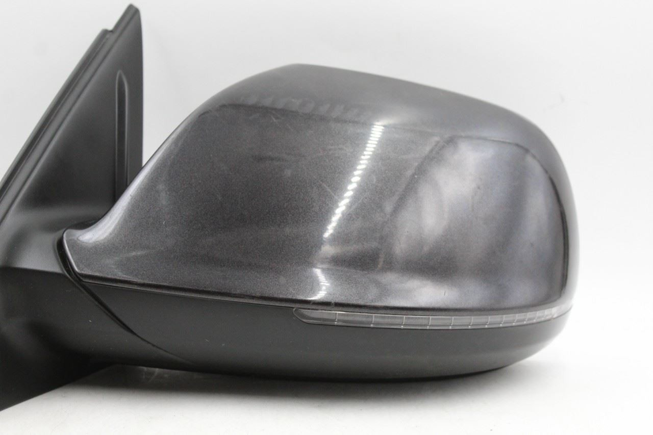 Left Driver Side Gray Door Mirror Power Manual Folding 2009-14 AUDI Q5 OEM 46371 8R0857527GRU, 8R0857535D, 8R1857409F01C