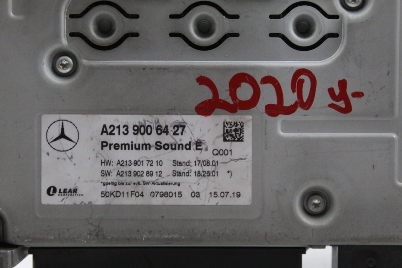 Audio Equipment Radio 257 Type Amplifier Fits 2019-2021 MERCEDES E350 OEM #46549 2139000224, 2139006427, 2139000224
