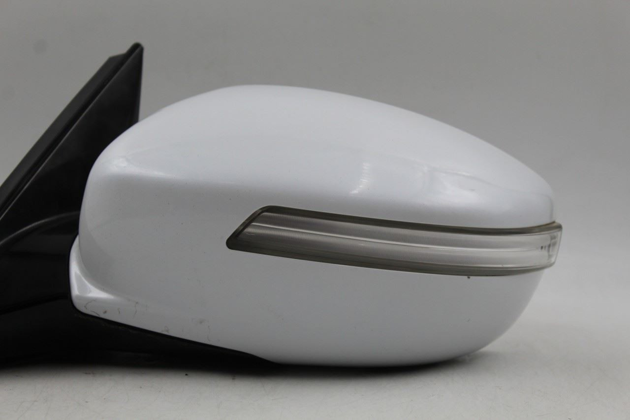 Left Driver Side White Door Mirror Power Fits 2009-14 HYUNDAI GENESIS OEM #46623 876103M500, 876103M520, 876103MDD0, 876103MDD0