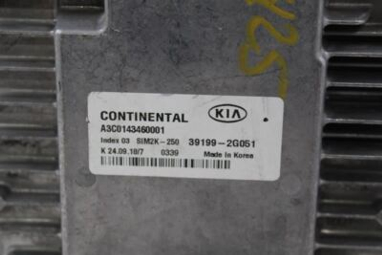 Engine ECU ECM Electronic Control Module 2.4L 2019-2020 KIA SORENTO OEM #27230 39199-2G051