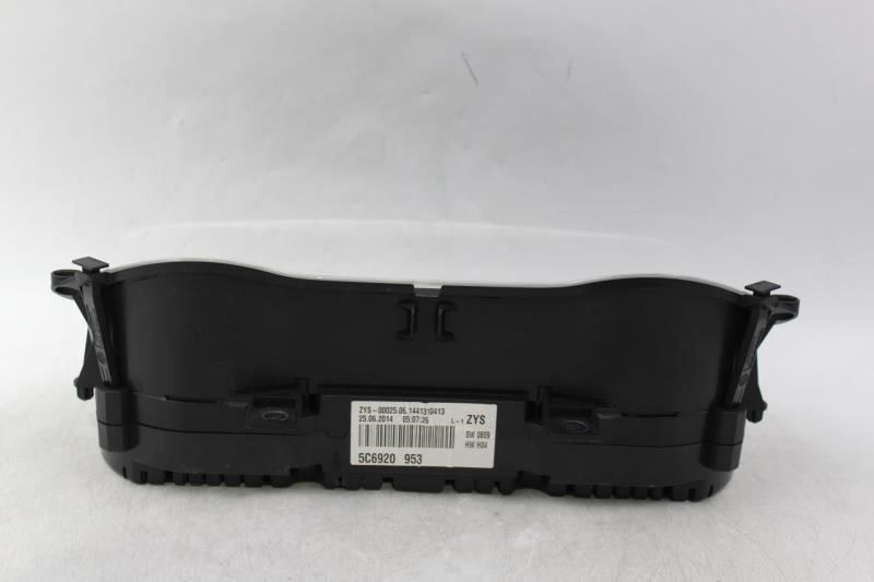 Speedometer Cluster 129K Miles MPH Base Engine 2014 VOLKSWAGEN JETTA OEM #28070 5C6920953 high resolution2