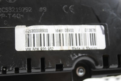 Speedometer Cluster Base Engine S Package MPH 2013 VOLKSWAGEN JETTA OEM #23108 5C6920952 high resolution2