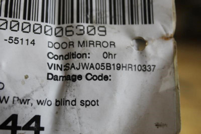 Left Driver Side Black 5 Wire Door Mirror Power Fits 2009 JAGUAR XF OEM #18847 high resolution2