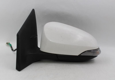 Left Driver Side White Door Mirror Power Fits 2014-19 TOYOTA COROLLA OEM #18572 high resolution2